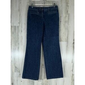 Ann Taylor Jeans Bootcut Size 2 (27x28) Low‎ Rise Flat Front Pockets Vintage